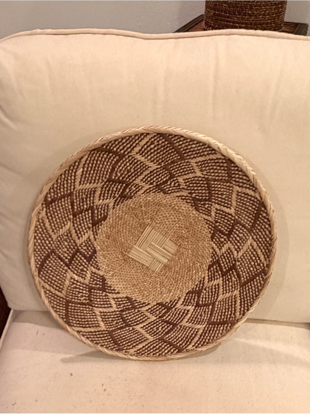 NEW Africa Woven Basket. Made by the Binga people of Zambia/Zimbabwe